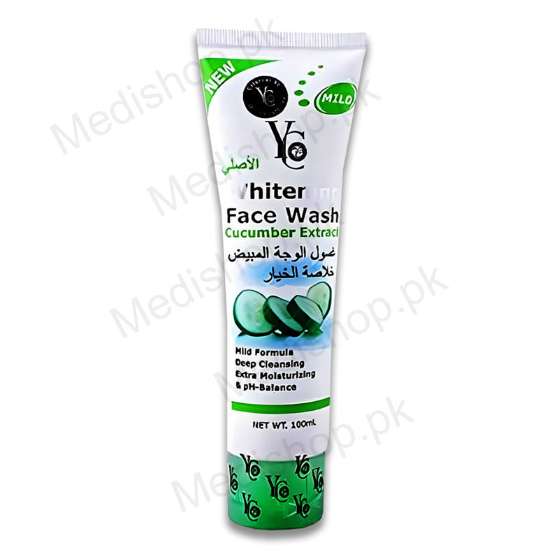 YC Whitening Face Wash With Cucumber Extract, 100ml