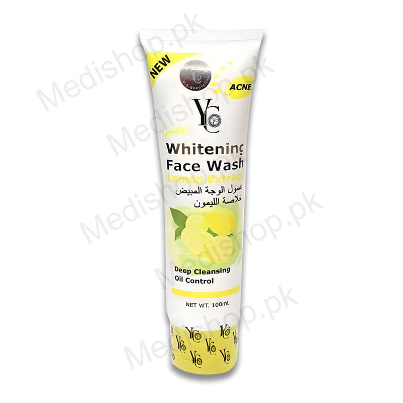 YC Whitening Face Wash, With Lemon Extract, 100ml