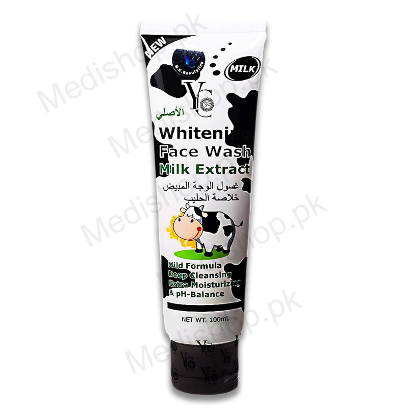 YC Whitening Face Wash With Milk Extract, 100ml