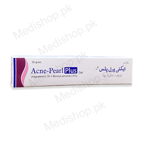    Acne-pearl plus gel adapalene 0.1% + benzoyl peroxide 2.5%pearl pharma skincare treatment