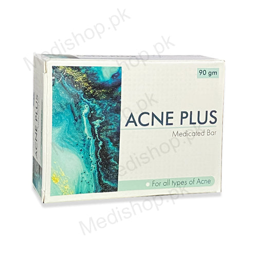    Acne plus medicated bar soap acnecare treatment skincare wisdom pharma