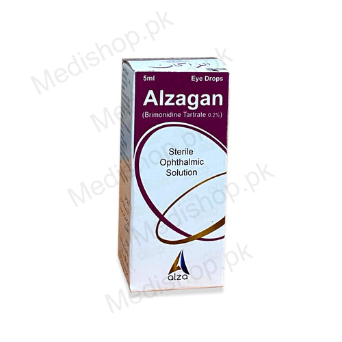 Alzagan Eye Drops 5ml  brimoniine tartrate Alza Pharma eyecare treatment