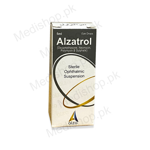 Alzatrol Eye Drops 5ml Dexamethasone neomycin polymyxin B Sulphate Alza Pahrma