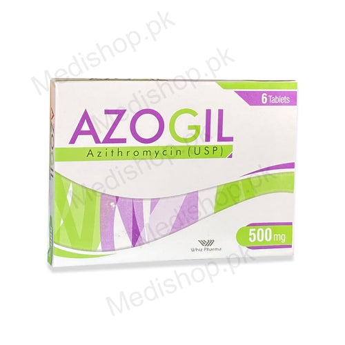     Azogil azithromycin USP 500mg Tablets Whiz Pharma Anti biotics