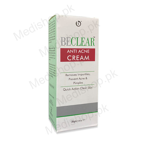 BECLEAR Anti Acne Cream 30gm  Acne & Pimples Beckett pharma