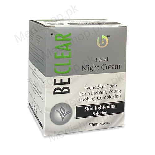  Beclear Facial Night Cream 50gm  skincare whitening beckett pharma