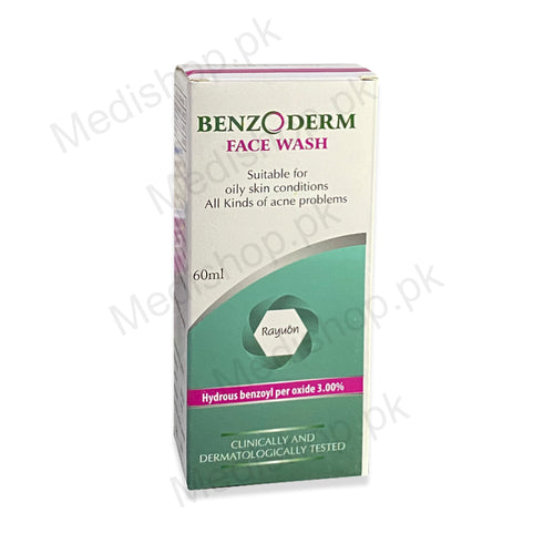 Benzoderm face wash for oily skin acnes care treatment rayuon skin health care