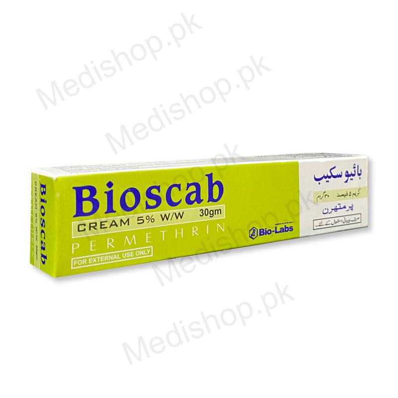 Bioscab cream 5% permethrin bio-labs 50mg