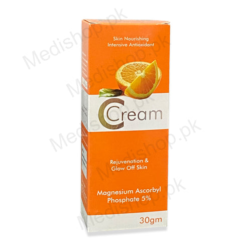 C-Cream magnesium ascorbyl phosphate5% anti oxidant skin care treatment wisdom therapeutics