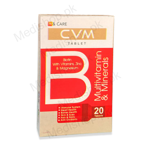 CVM Tablets multivitamin and minerals H & care healthcare