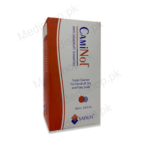 Caminol anti dandruff shampoo hair care safrin skincare 100ml