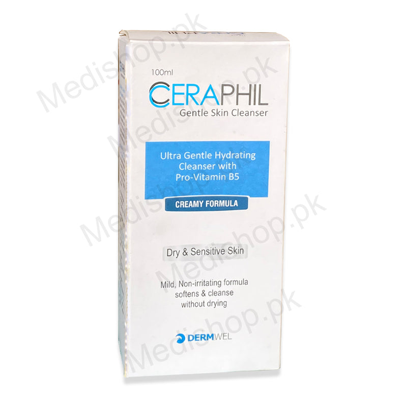 Ceraphil Gentle Skin Cleanser 100ml dry sensitive skin care dermwel