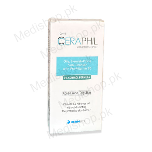 Ceraphil Oil Control Cleanser 100ml acne prone dermwel