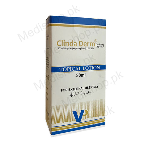 Clinda derm topical lotion clindamycin valor pharma 30ml