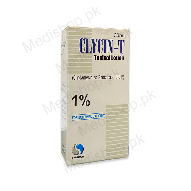    Clycin-t topical lotion 30ml clindamycin phosphate 1% shaingan