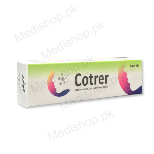 Corter gel 10gm erythromycin2% + Isotretinion0.05% Bio Labs skin treatment