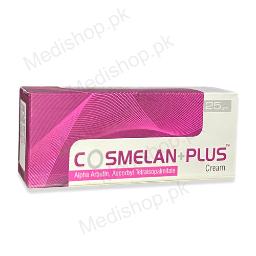 Cosmelan Plus Cream 25gm Alpha Arbutin Ascorbyl Tetraisopalmitate Depigmentation Trans Asian Pharmaceuticals anti aging wrinkles
