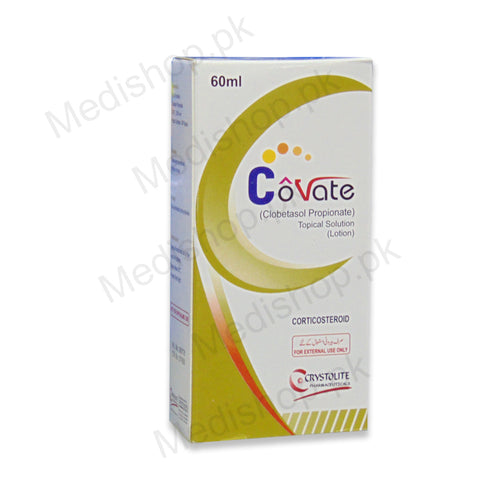 Covate topical solution clobetasol propionate Lotion 60ml skincare treatment crystolite pharma