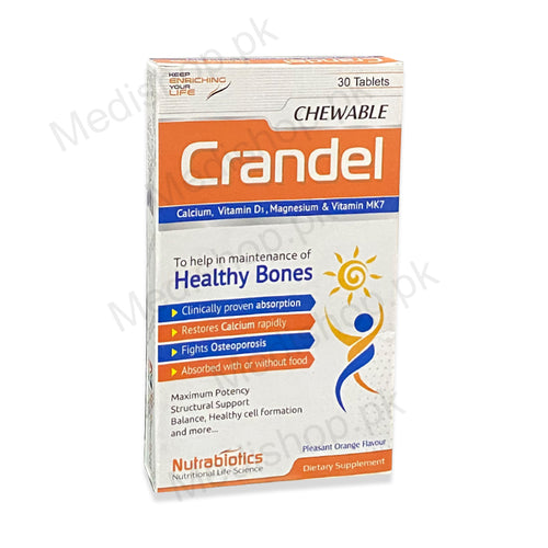 Crandel Chewable Tablets nutrabiotics healthy bones