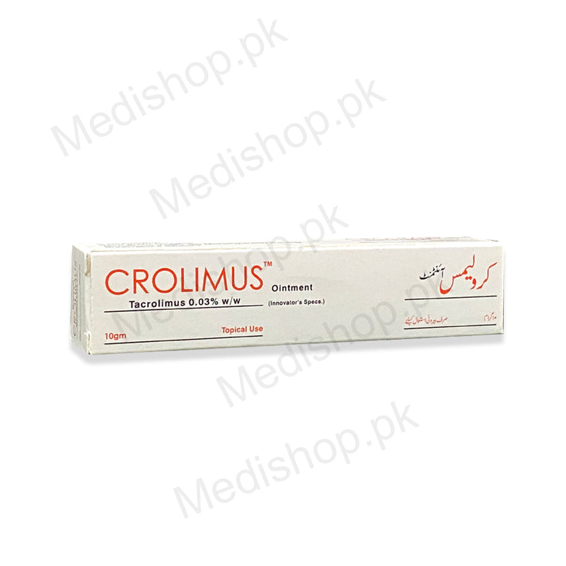 Crolimus Ointment 10gm tazrolimus skincare treatment Valor pharma