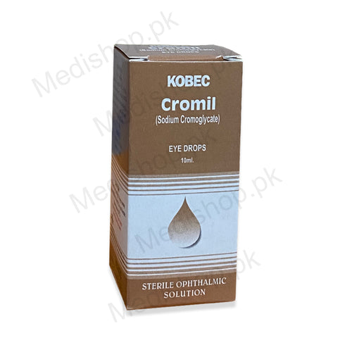     Cromil eye drops 10ml Sodium Cromoglycate Kobec Pharma