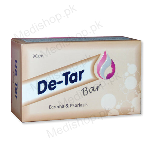 De-Tar Bar Eczema Psoriasis 90gm Crude coal tar S.Smath Pharma medicated skin treatment