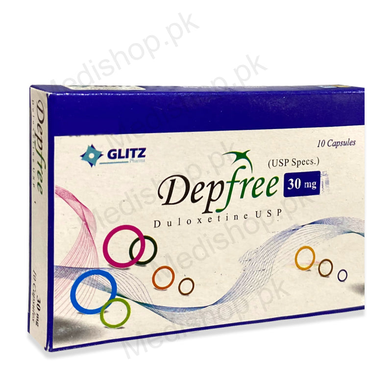 Depfree 30mg tablets duloxetine usp glitz pharma
