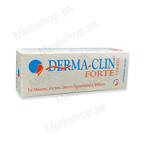 Derma-Clin Forte Cream 20gm use for Melasma, Freckles, Uneven Pigmentation & Wrinkles Derma Techno Pakistan