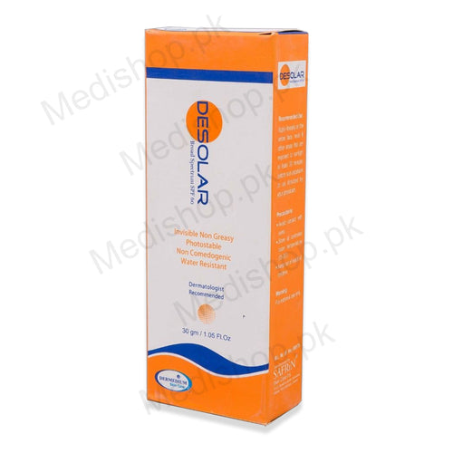 Desolar Broad Spectrum SPF 60 sunscreen sunblock protection 30gm dermedium skincare