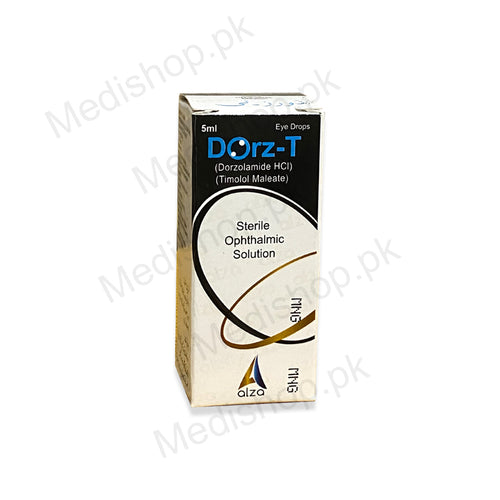    Dorz-T eye drops 5ml dorzolamide HCl Timolol maleate alza pharma