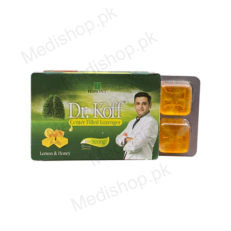 Dr.Koff Center Filled Lozenges Lemon & Honey