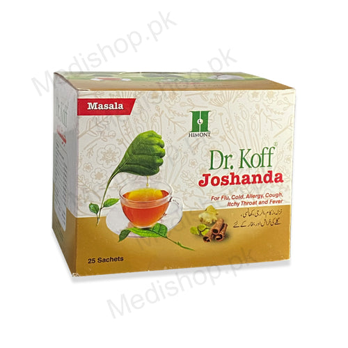    Dr.Koff joshanda for flu cold allergy cough itchy throat Masala formula himont Laboratories