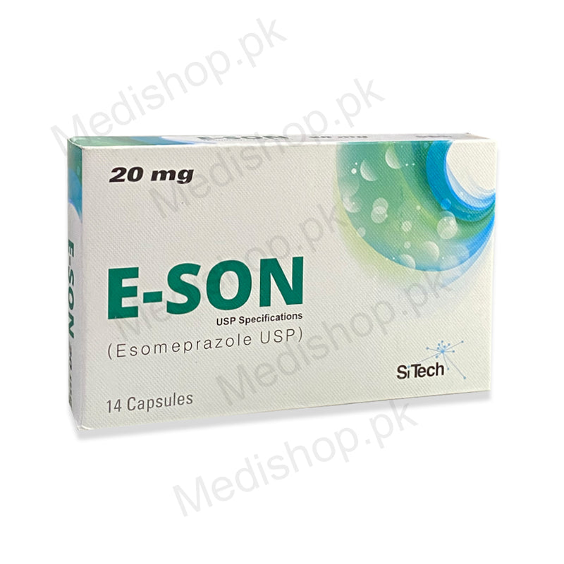 E-son esomeprazole USP capsules 20mg karsons pharma
