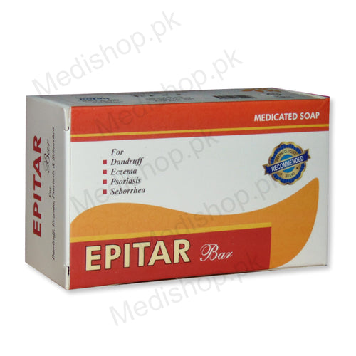     Epitar Bar soap Coal Tar 1% Used For Dandruff Eczema Psoriasis Seborrhea Rafaq Cos.ceuticals