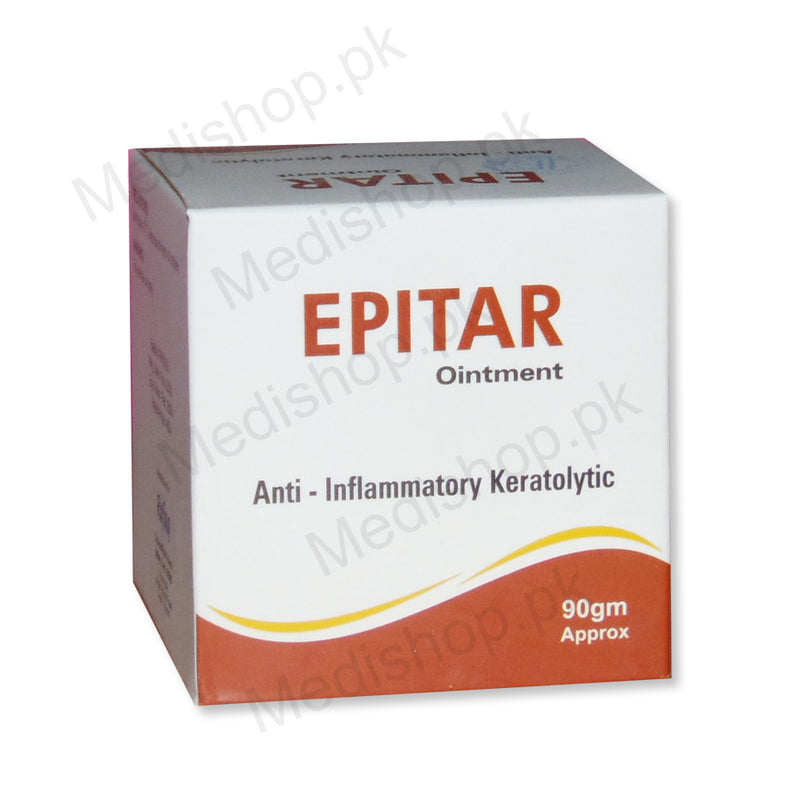 Epitar Ointment 90gm Anti-inflammatory eratolytic crude coal tar 1% rafaq