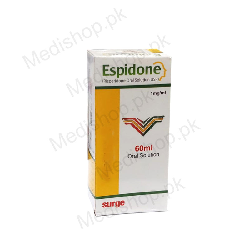    Espidone oral solution 60ml Risperidone Surge laboratories
