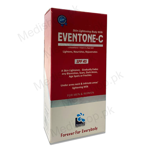 Eventone-c skin lightening body milk lotion whitening spf45 pharmaheatlh