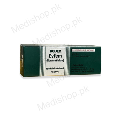 Eyefem fluorometholone 5g eye ointment kobec pharma