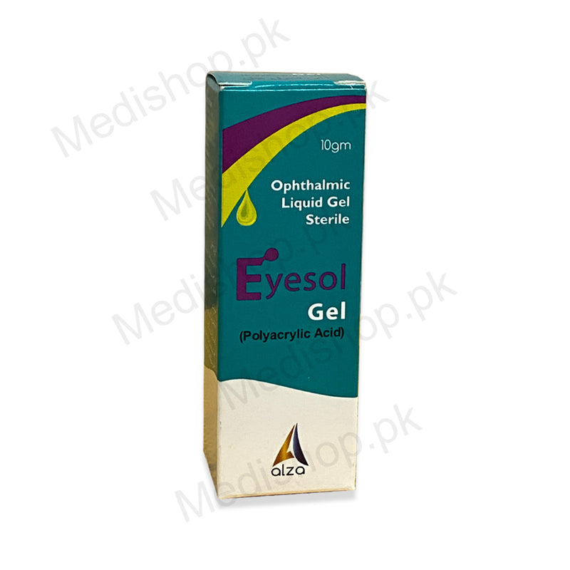 Eyesol Gel 10gm polyacrylic Acid Alza pharma eyecare treatment