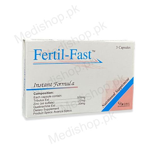 Fertil-Fast Capsules nutritional supplements men sexuall wellness idris pharmaceuticals