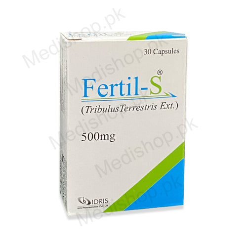 Fertil-S Capsules 500mg tribulus terrestris Idris Pharma men sexual wellness
