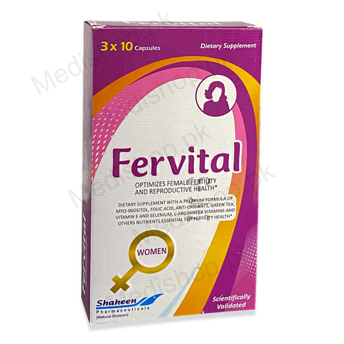     Fervital capsules female fertility health care shaheen pharma