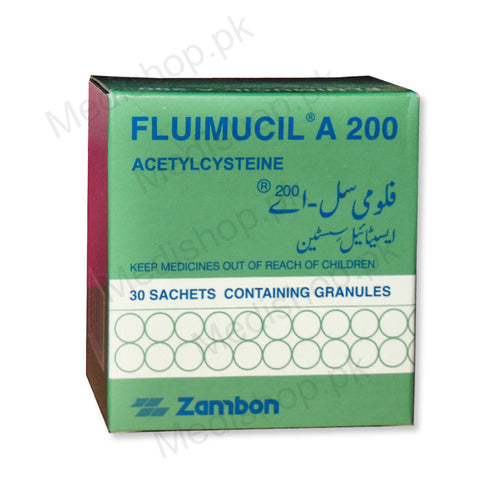 Fluimucil A 200 Acetylcysteine sachets granules 30's Angelini Pharma