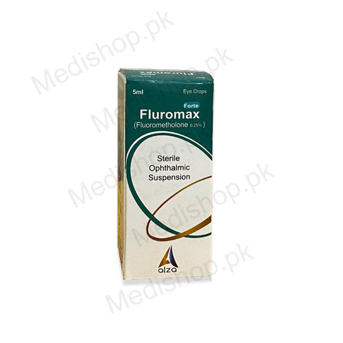    Fluromax Forte eye drops Fluorometholone 0.25% Alza pharma 5ml