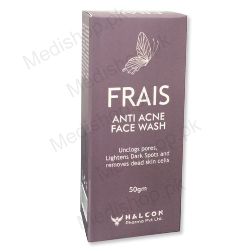 Frais Anti acne face wash acne care skin care Halcon Pharma 50gm