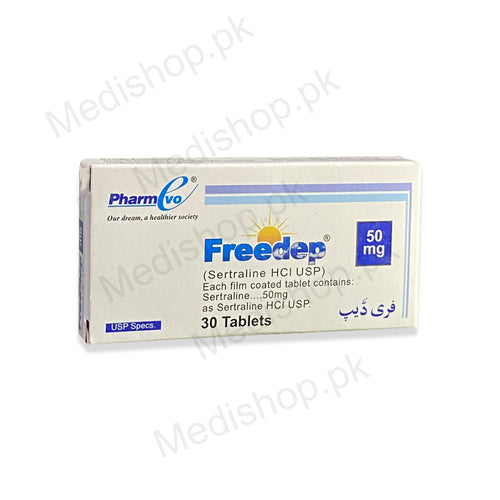   Freedep 50mg tablets sertraline HCL USP Pharmevo
