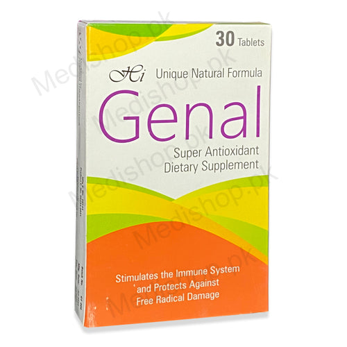    Genal Tablets natural formula antioxidant dietary supplement wisdom therapeutics