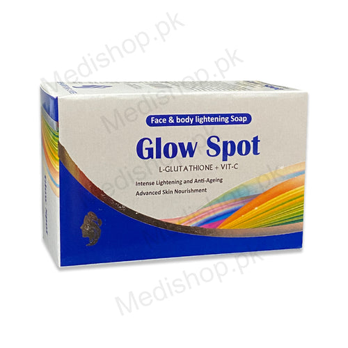 Glow spot less l-glutathione vitamin c soap bar face body lightening ceuti-sol pharma