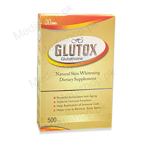    Glutox glutathione tablets supplement anti aging whitening Wisdom therpeutics
