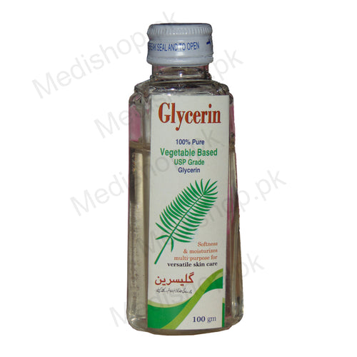 Glycerin 100gm Vegetable based Softness moisturizes skin care Glorious laboratories